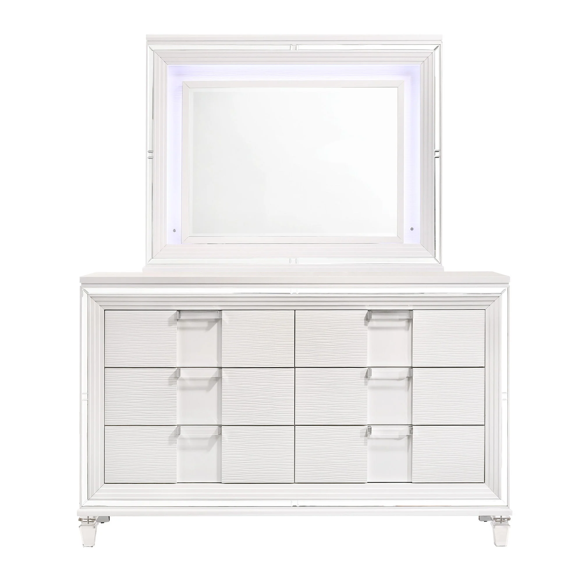 Twenty Nine - 6-Drawer Dresser With Mood Lighting Mirror - Image 3