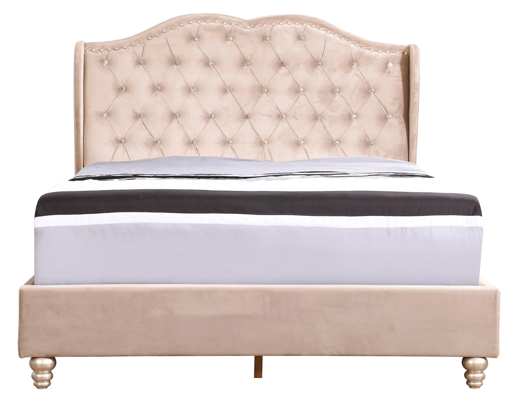 Upholstered Bed Transitional - Image 10