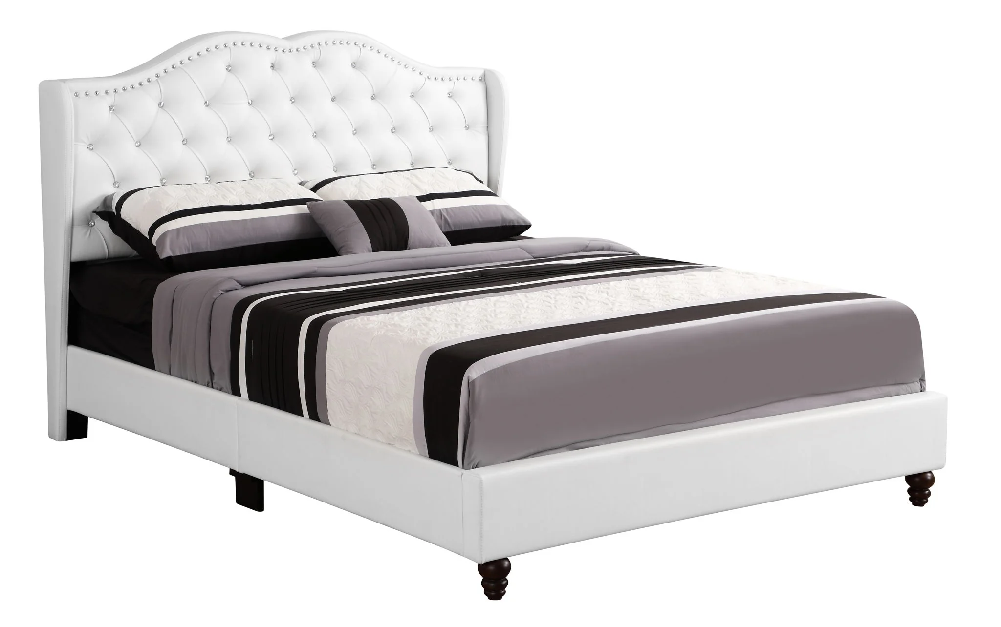 Upholstered Bed Transitional - Image 13