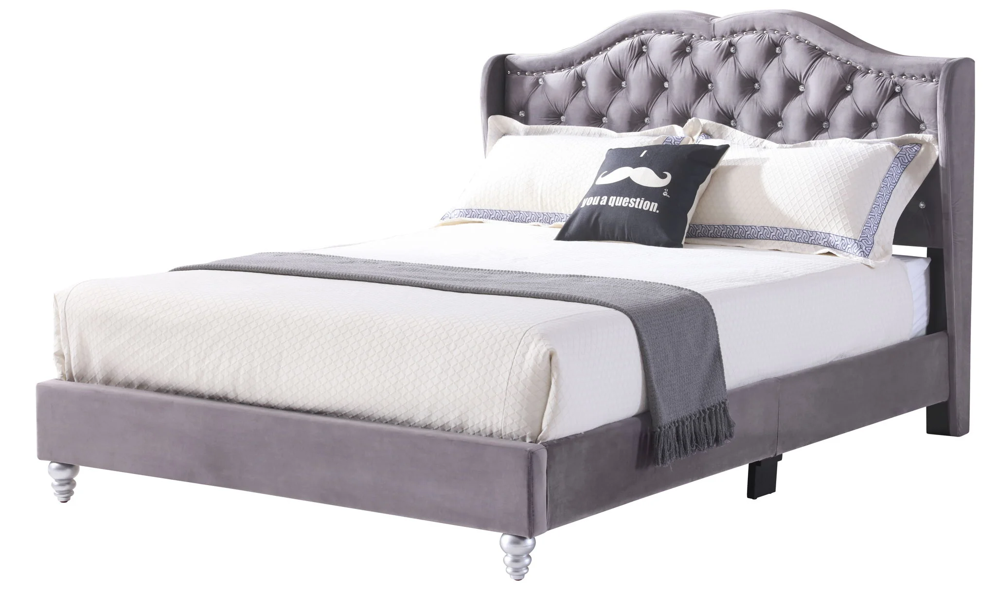 Upholstered Bed Transitional - Image 16