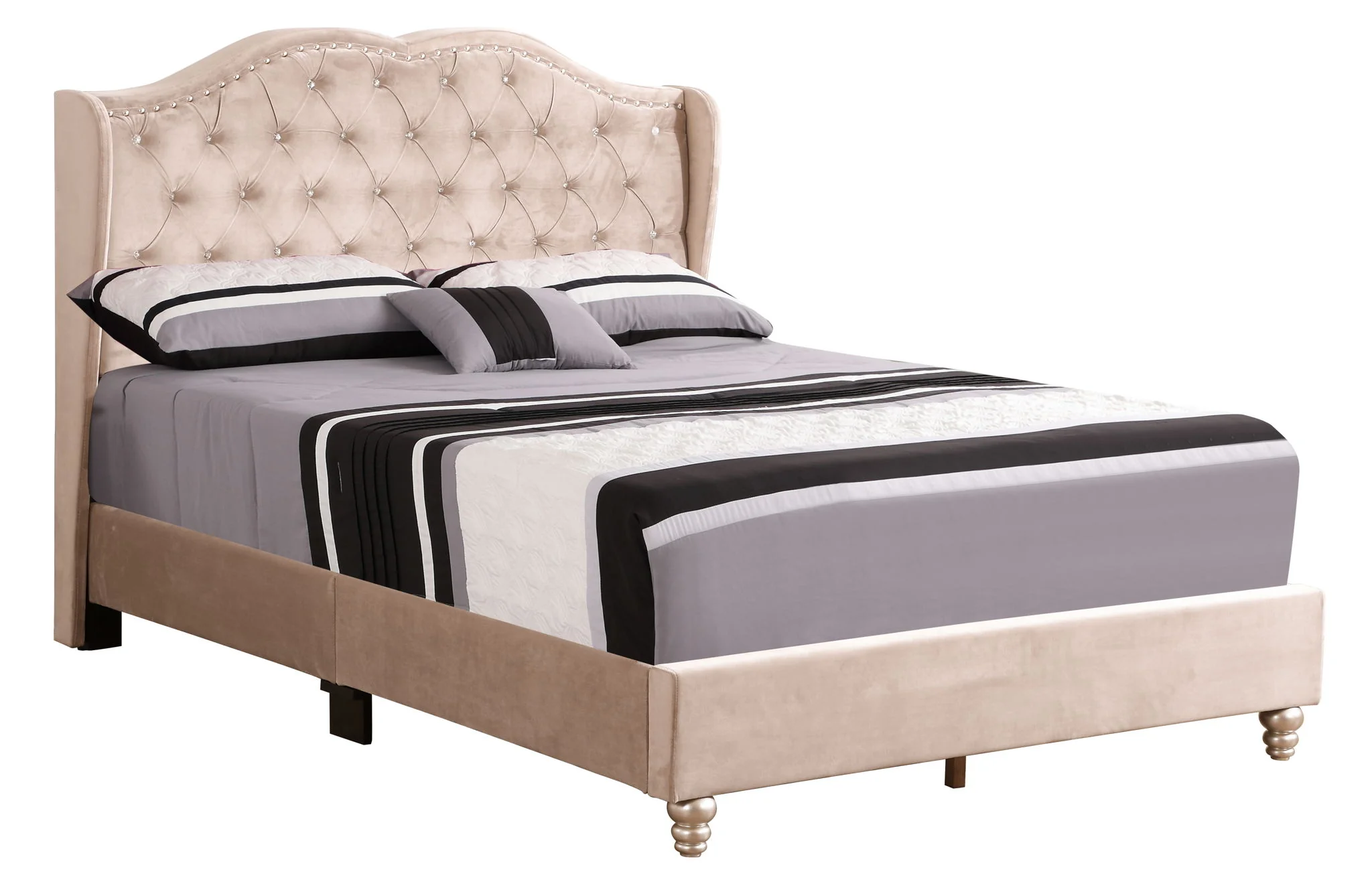 Upholstered Bed Transitional - Image 17