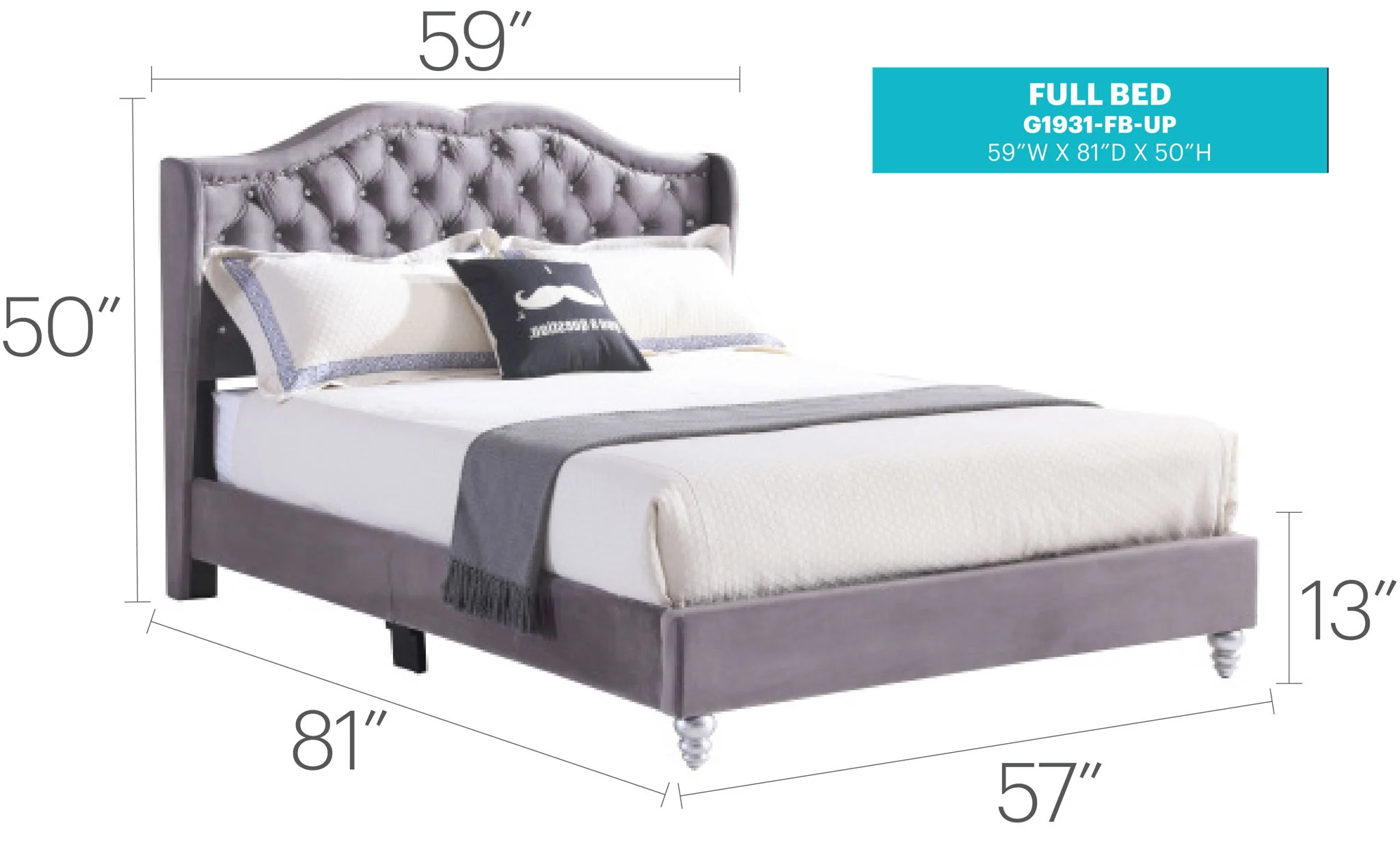 Upholstered Bed Transitional - Image 19
