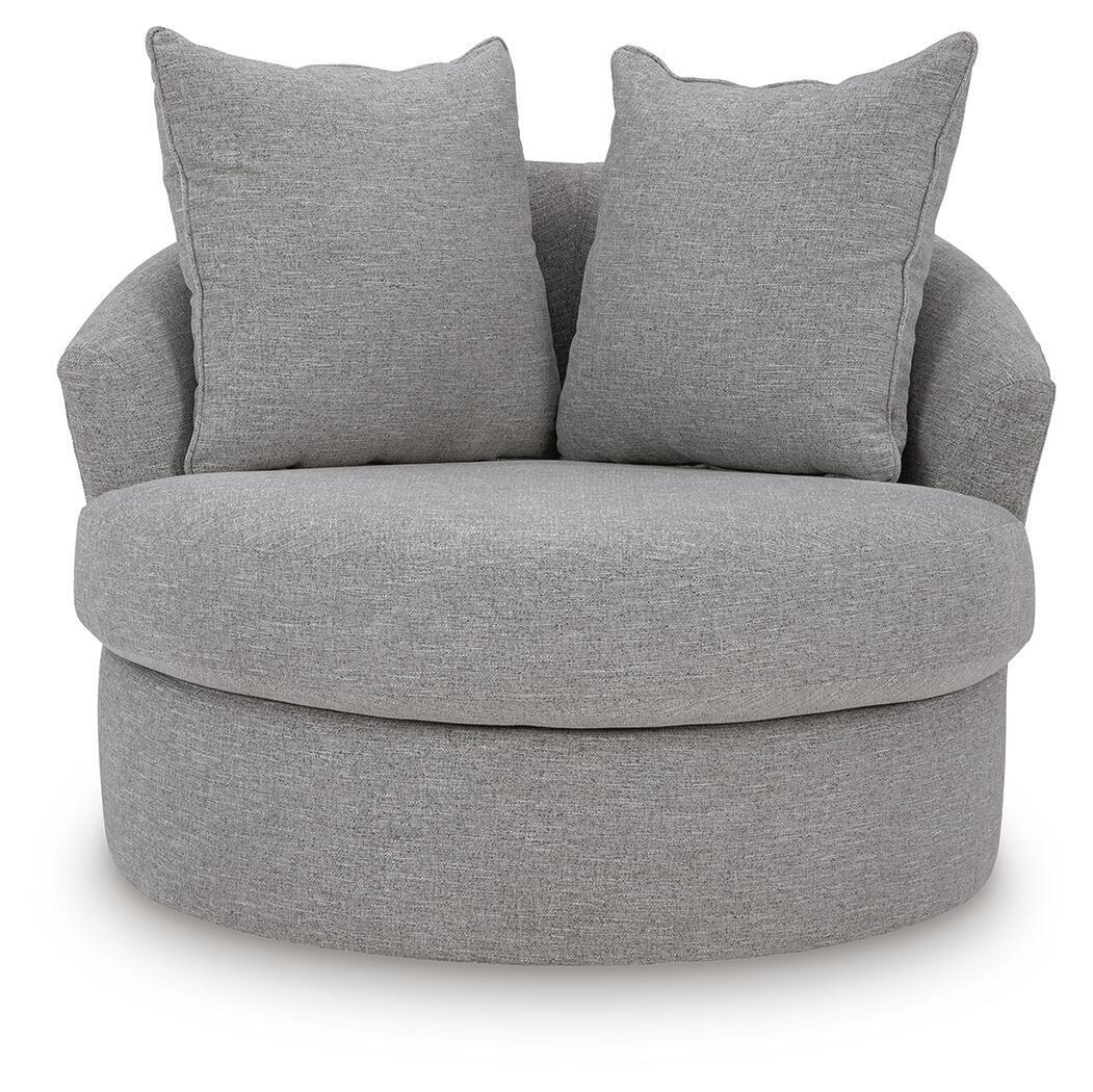 UrbanCrest - Swivel Accent Chair - Pewter - Image 4