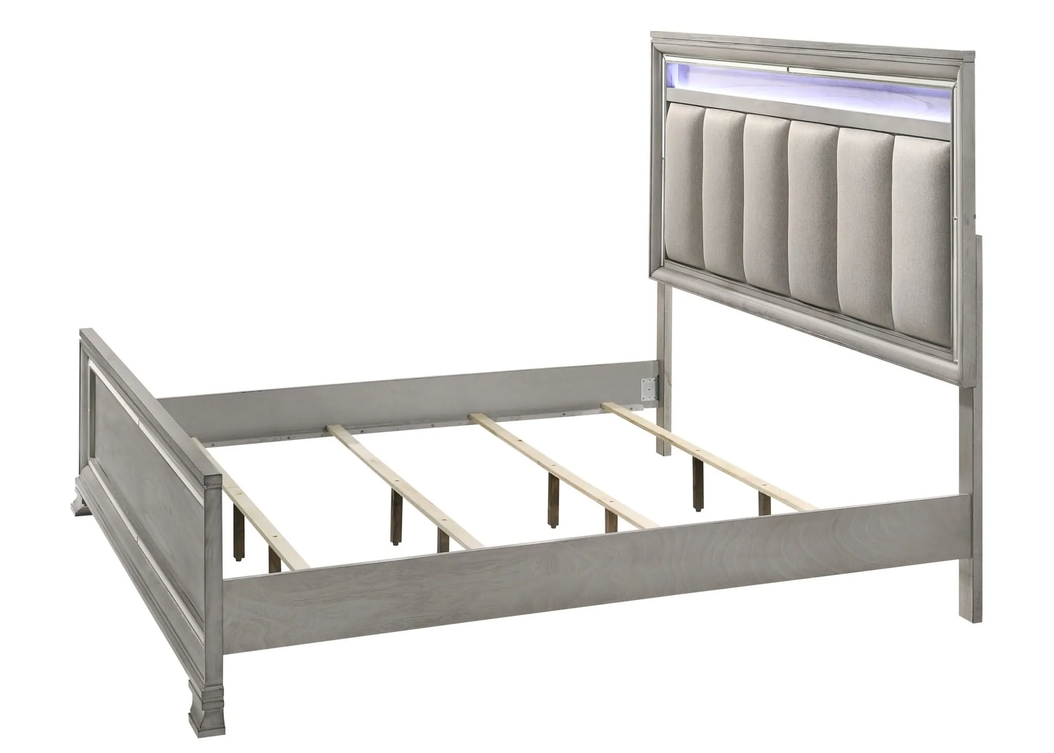 Vail - King 5 Piece Bedroom Set - Gray - Image 2