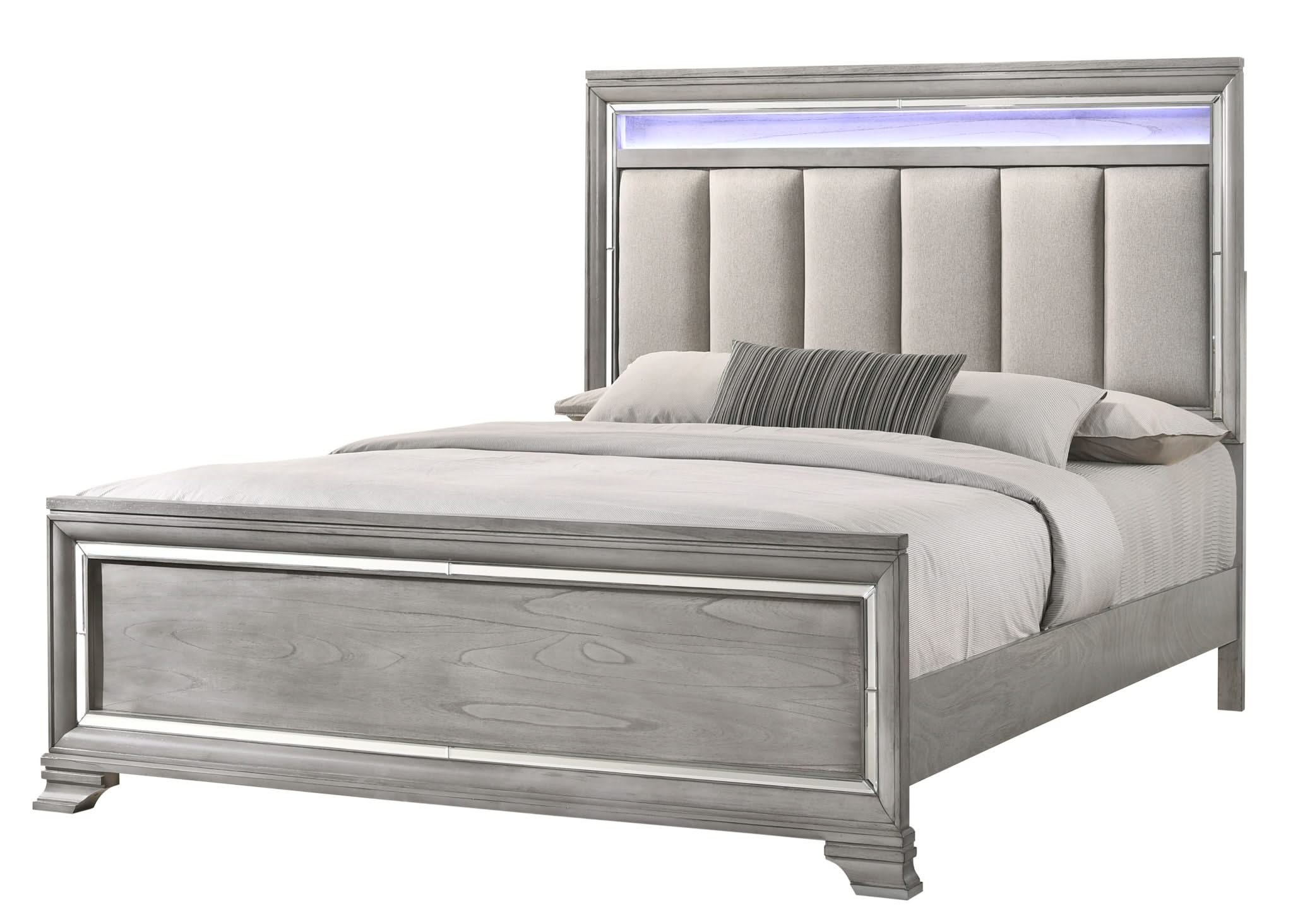 Vail - King 5 Piece Bedroom Set - Gray - Image 3