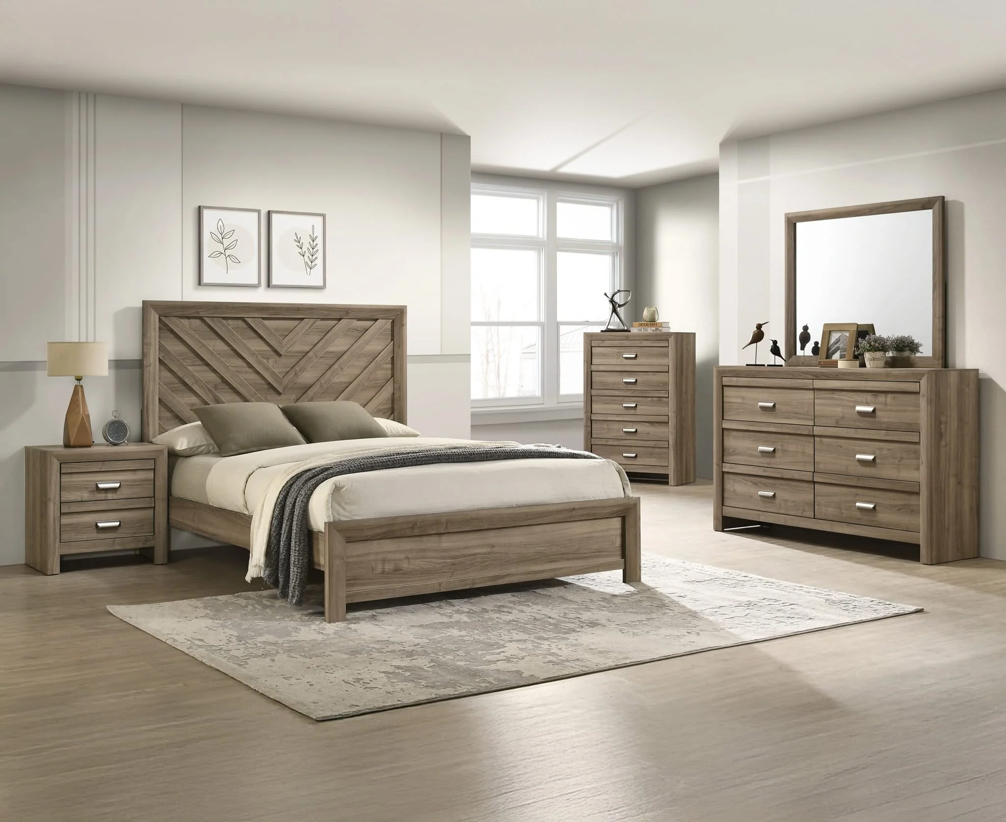 Valor - Dresser And Mirror - Light Brown - Image 2