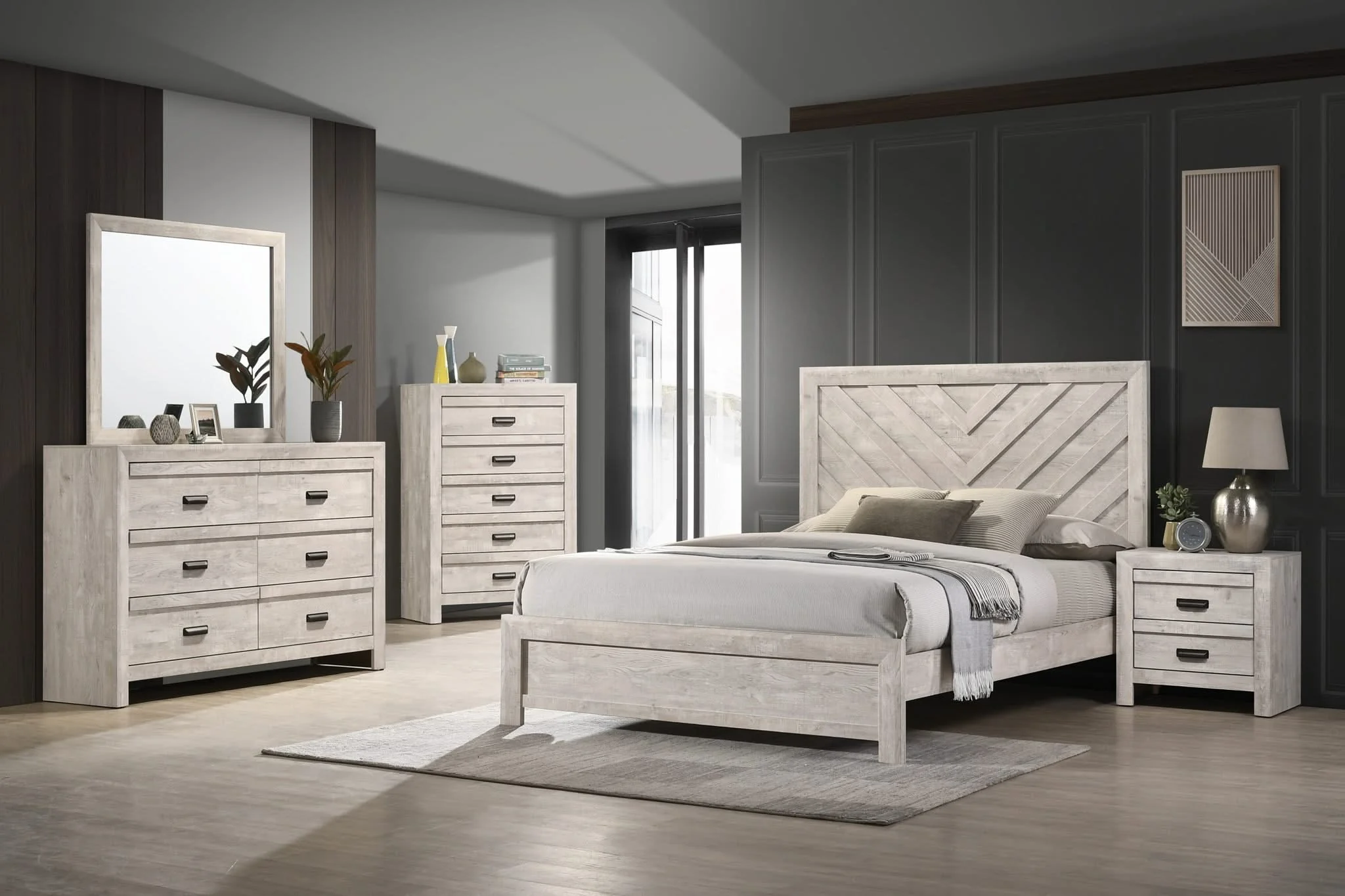 Valor - Full Bed - Antique White - Image 2