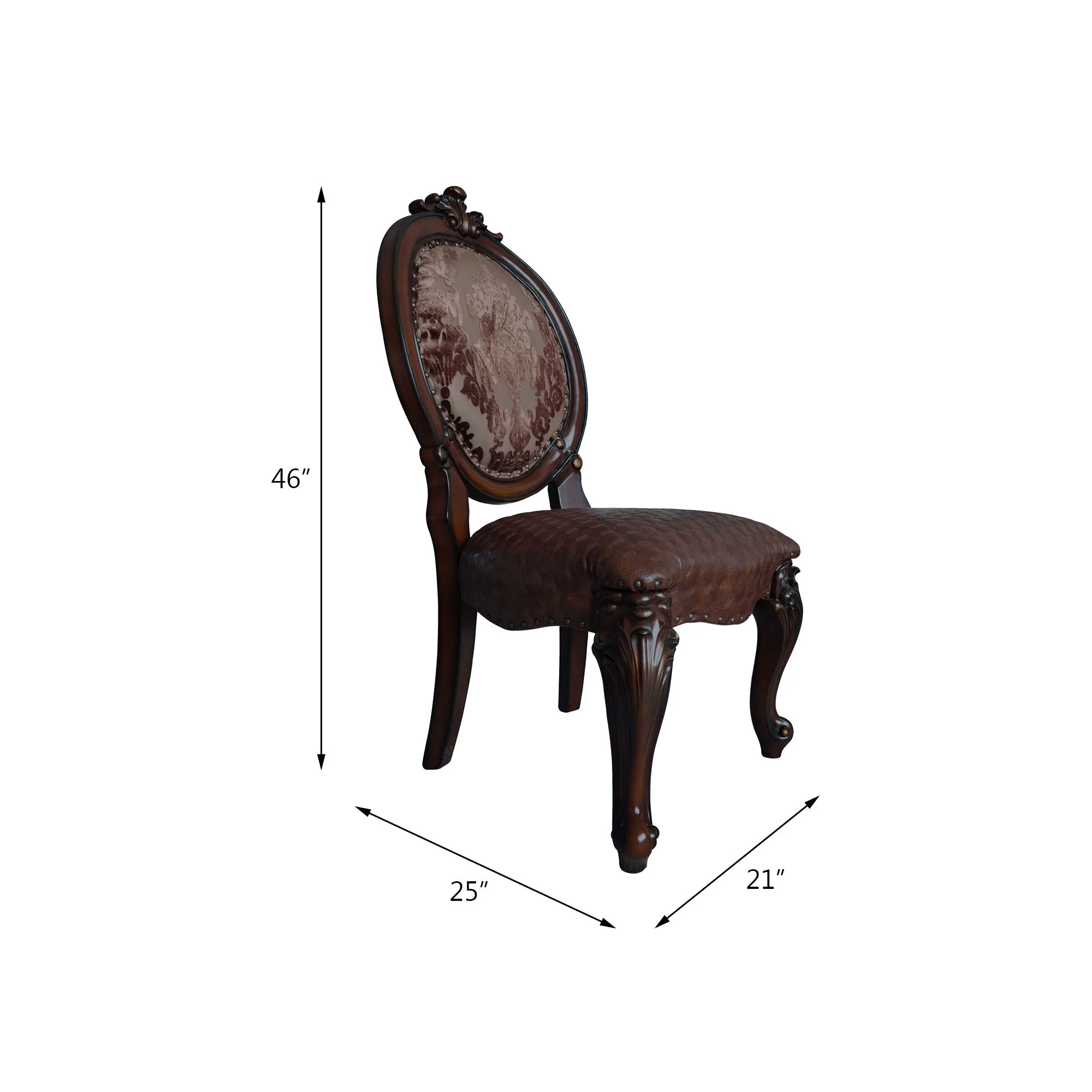 Versailles - Side Chair (Set of 2) - Cherry - Image 3