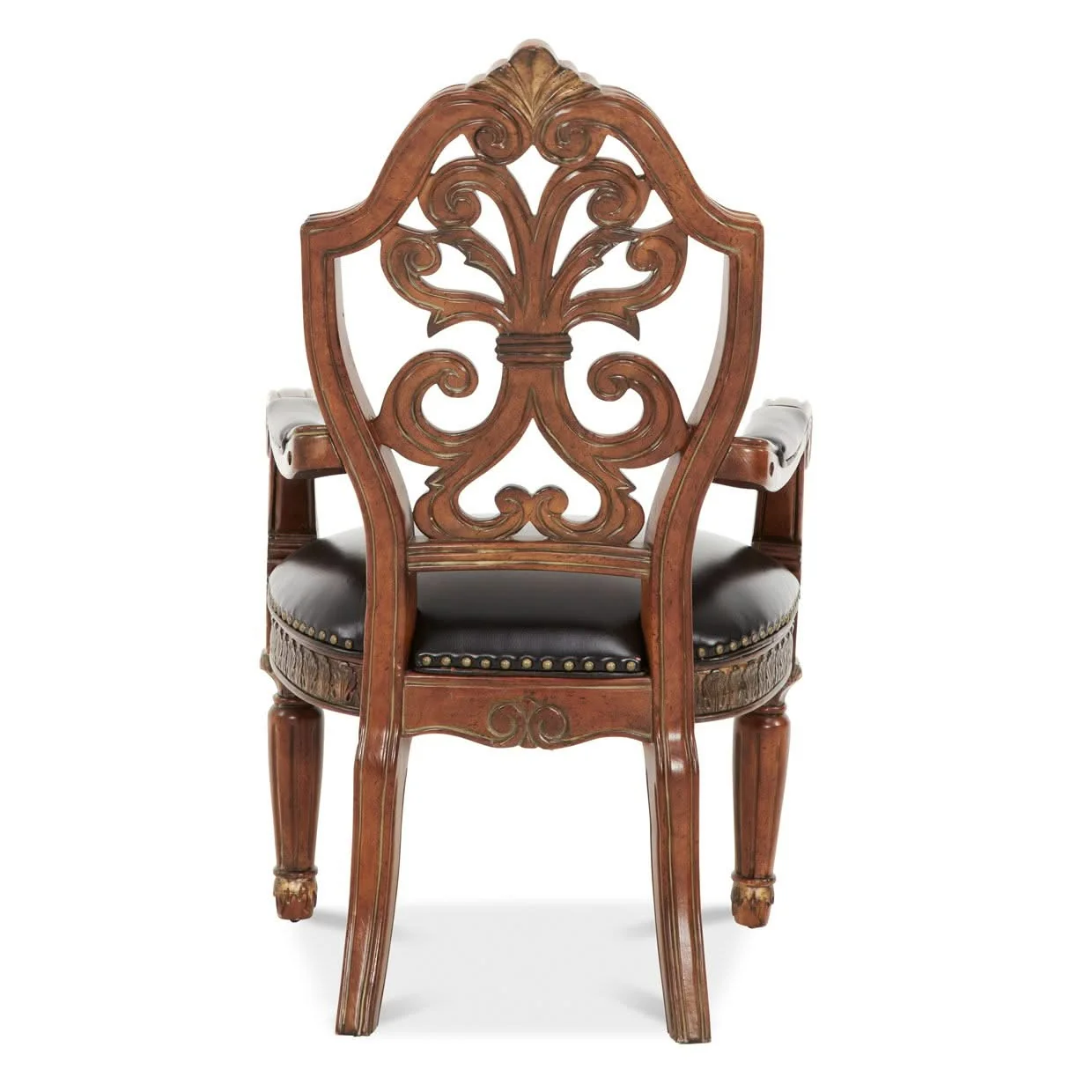 Villa Valencia - Pull-Up Desk Arm Chair - Classic Chestnut - Image 4