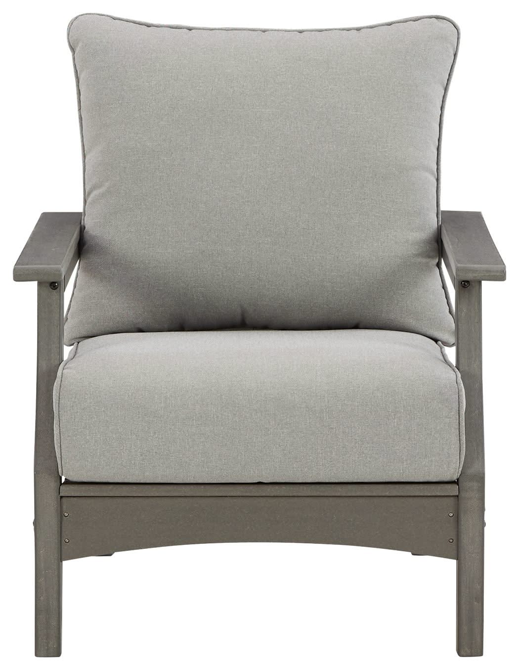 Visola - Lounge Chair w/Cushion (Set of 2) - Gray - Image 4
