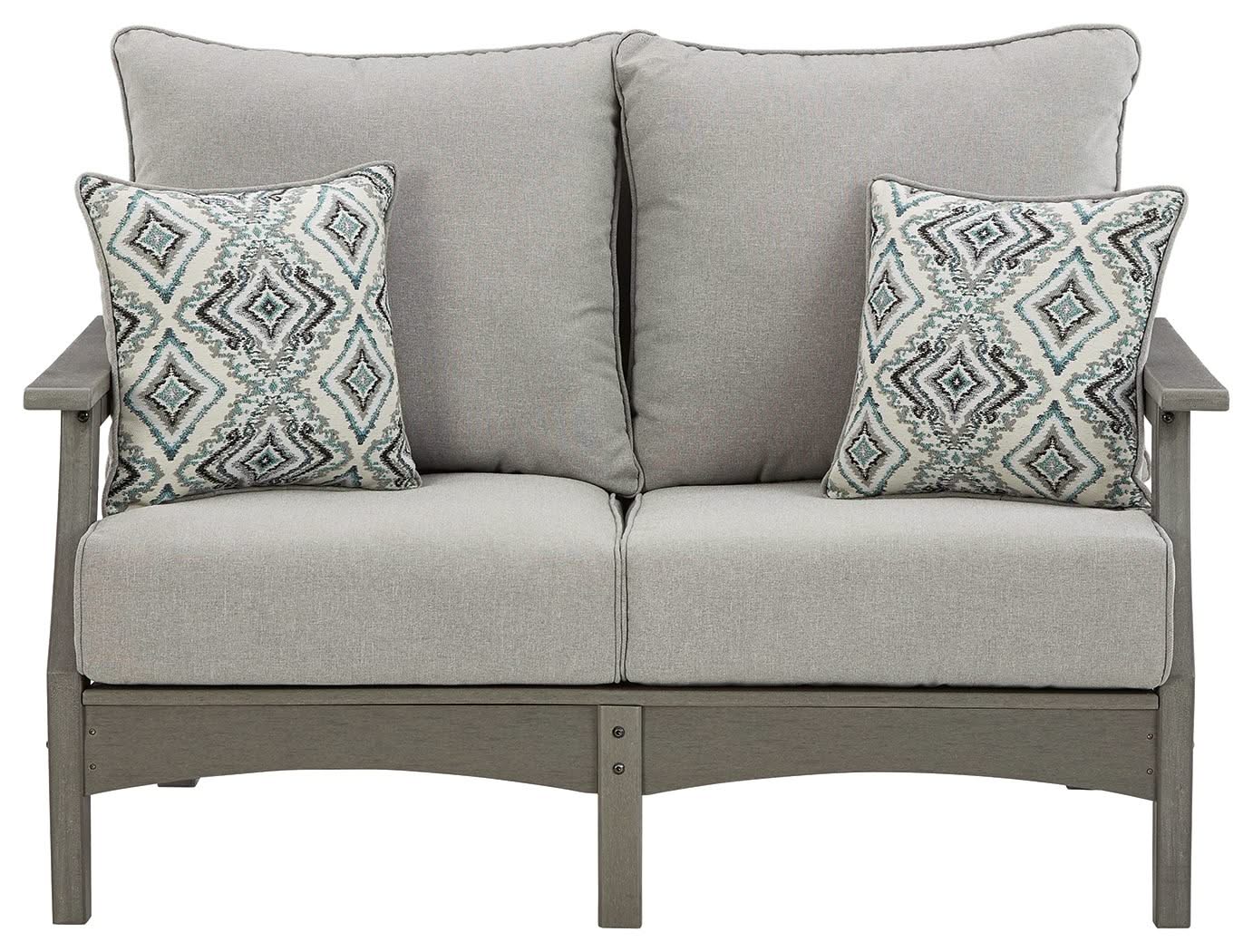 Visola - Loveseat w/Cushion - Gray - Image 2