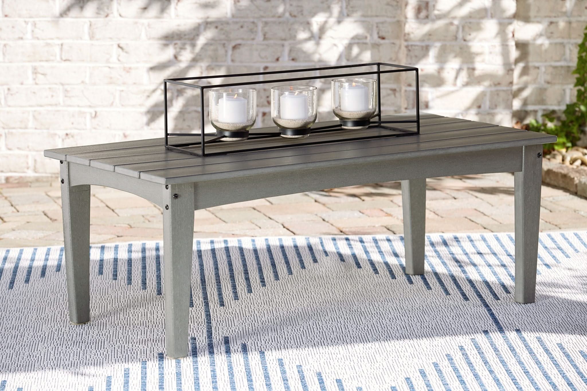 Visola - Rectangular Cocktail Table - Gray - Image 3