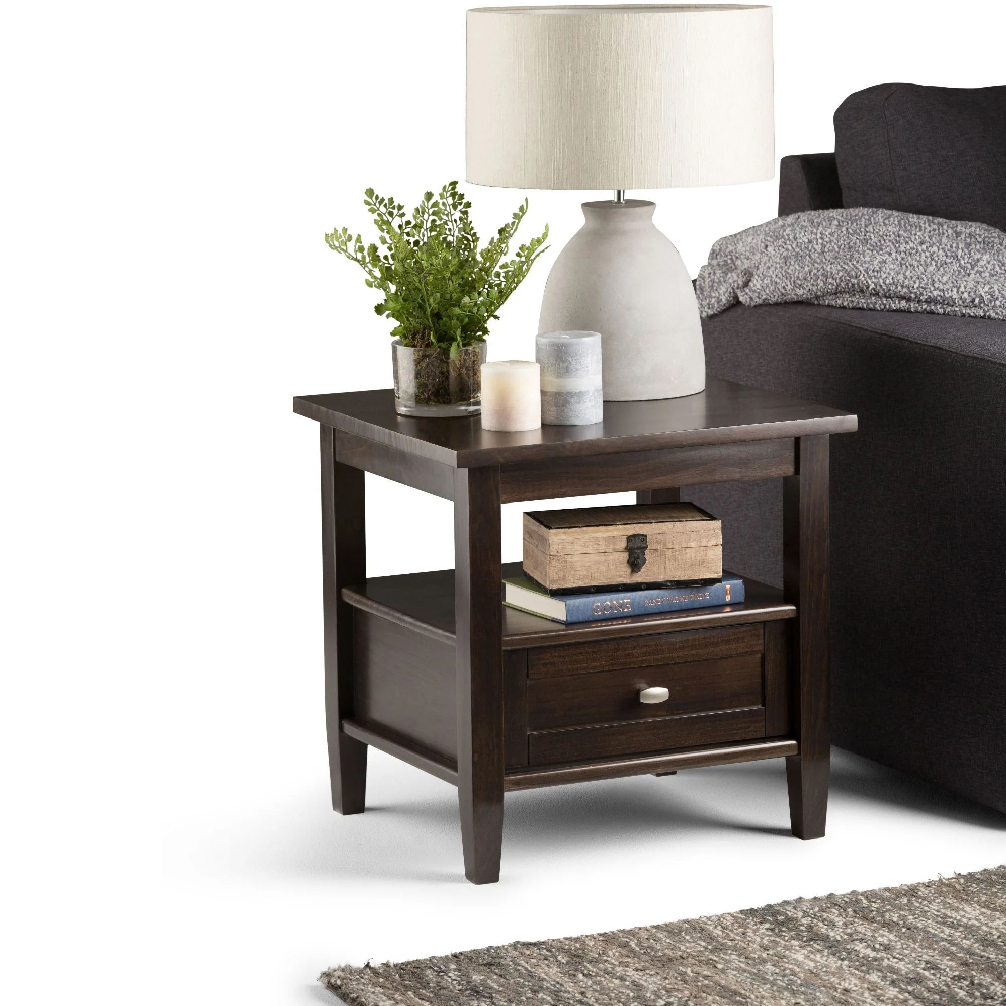 Warm Shaker - End Table - Tobacco Brown - Image 3