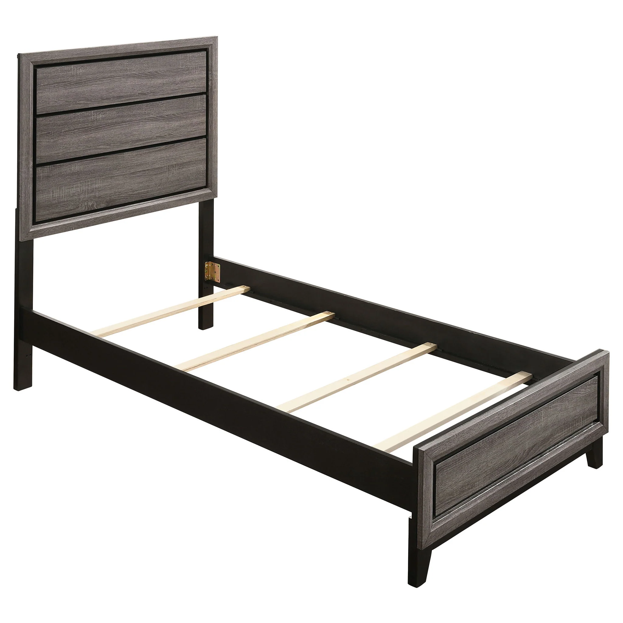 Watson Five-piece Twin Bedroom Set Grey Oak - Image 4