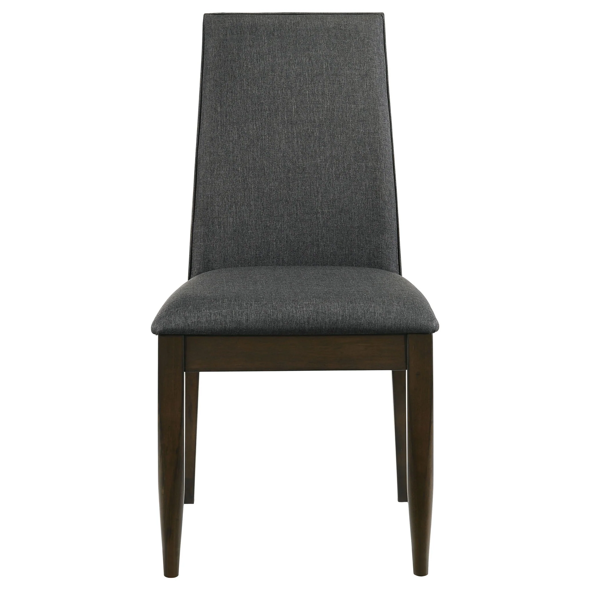 Wes Upholstered Dining Side Chair Dark Walnut (Set of 2) - Image 2