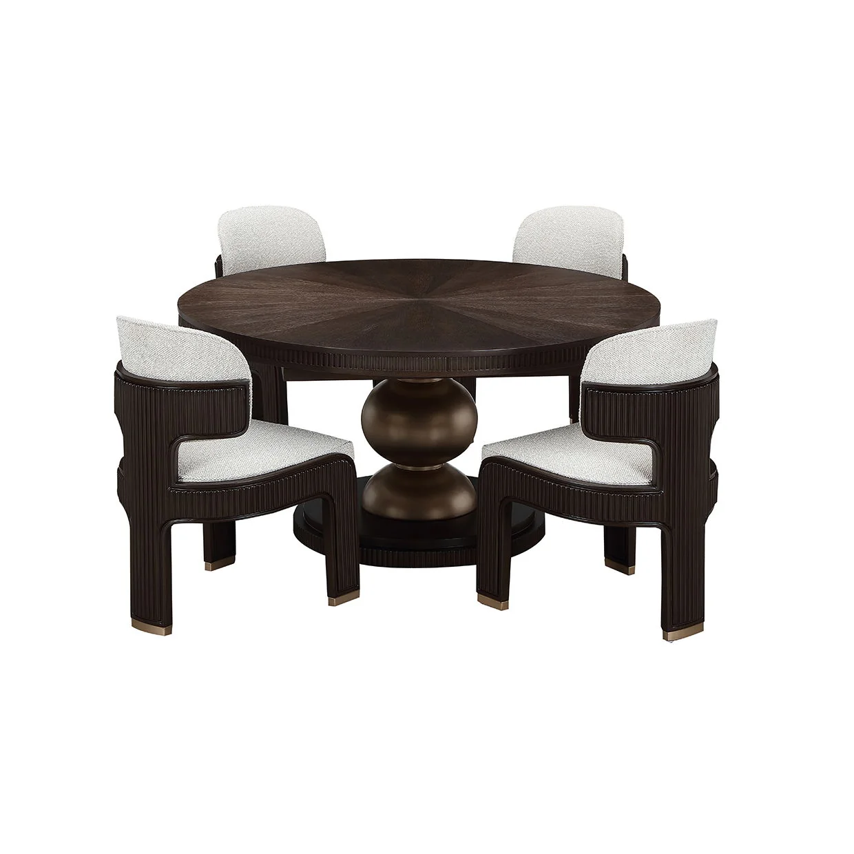 West Kensington - Oval Dining Table - Medium Espresso - Image 3