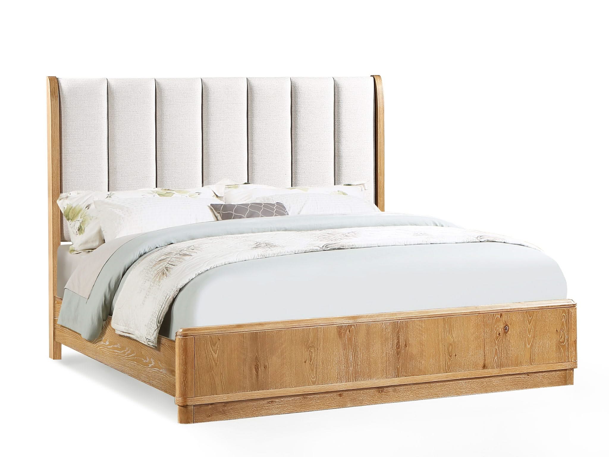 Westcott - Queen 4 Piece Bedroom Set - Cerused Natural - Image 2