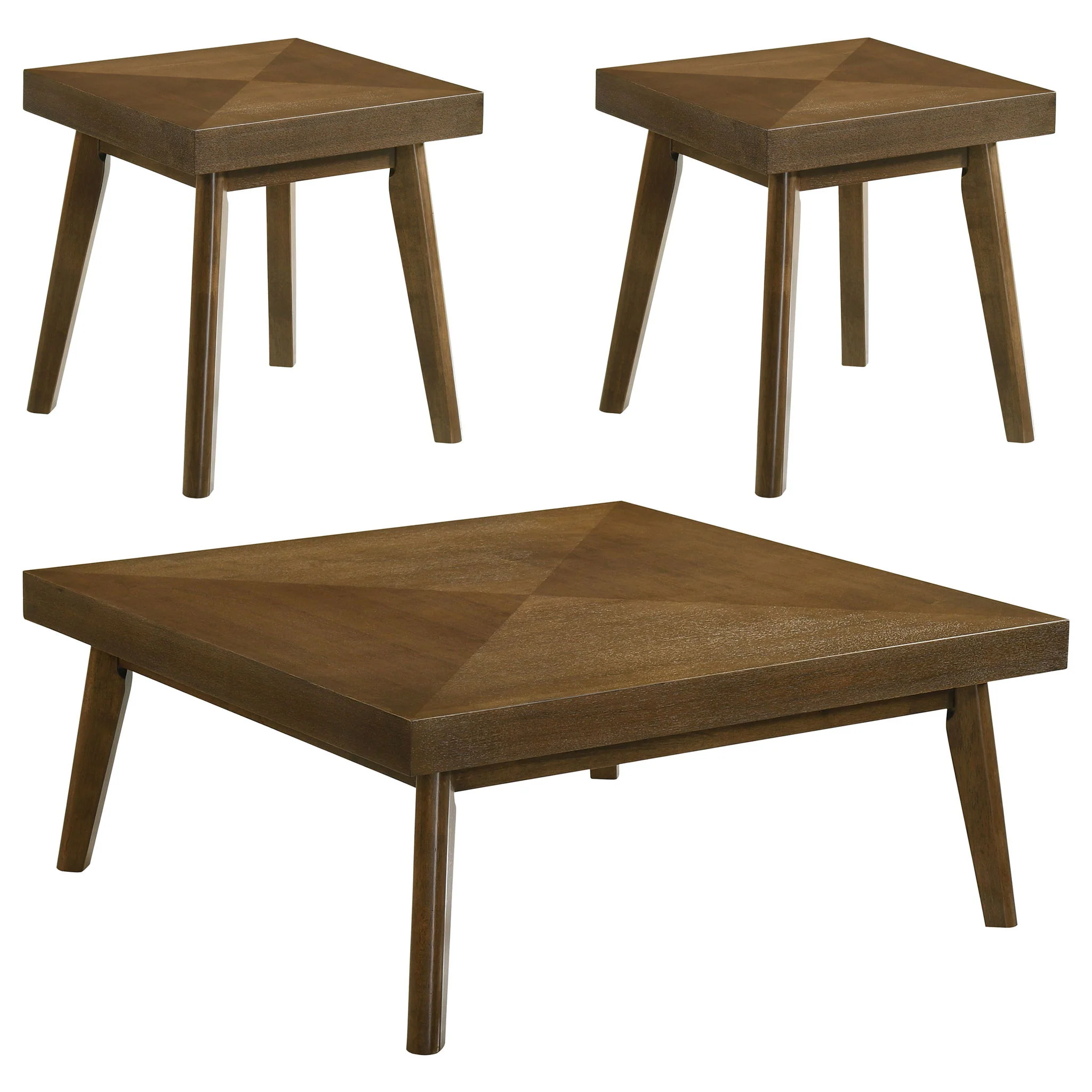 Westerly 3-piece Square Coffee and End Table Set Walnut - Image 3
