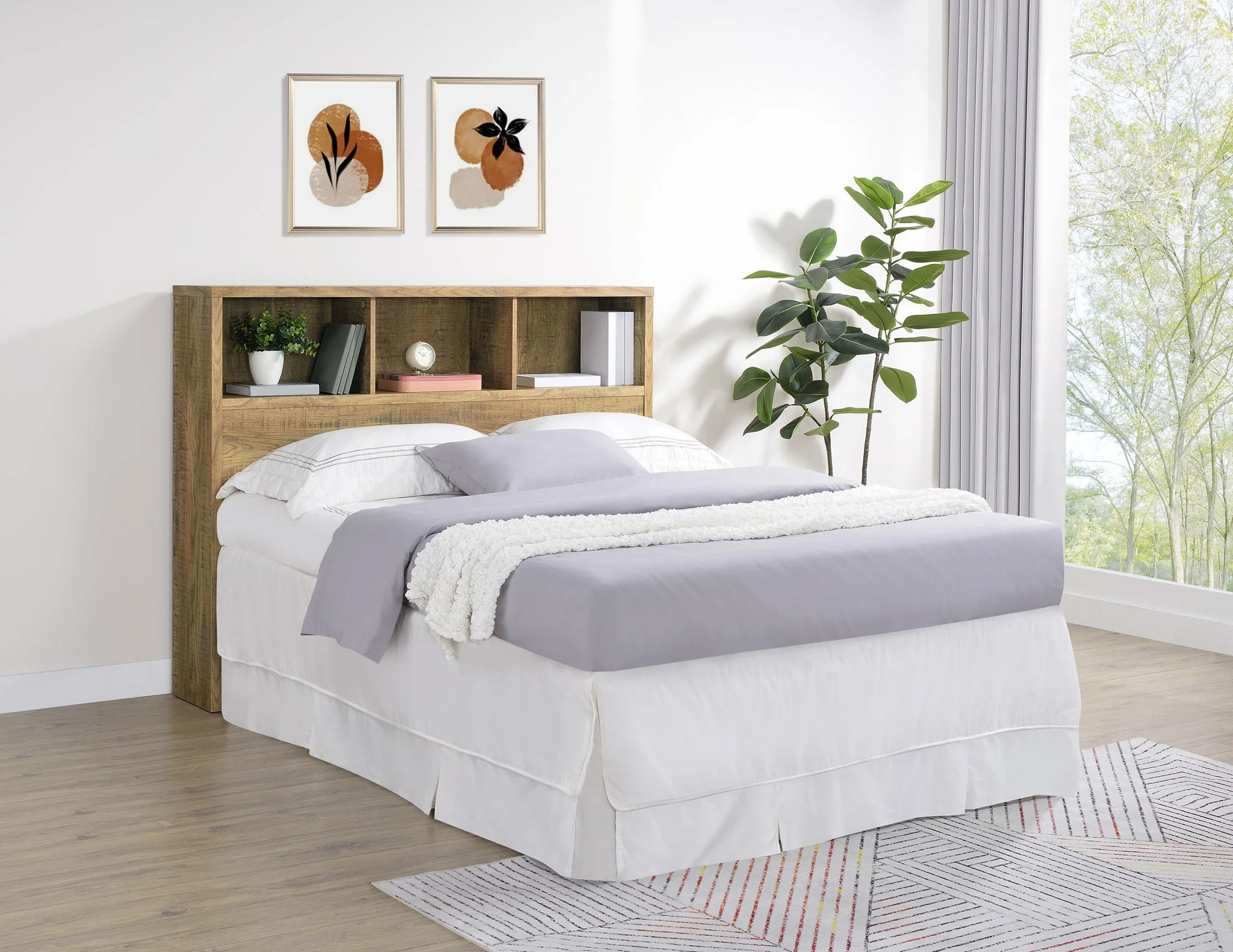 Westpark 49-inch Queen Bookcase Headboard Mango - Image 3