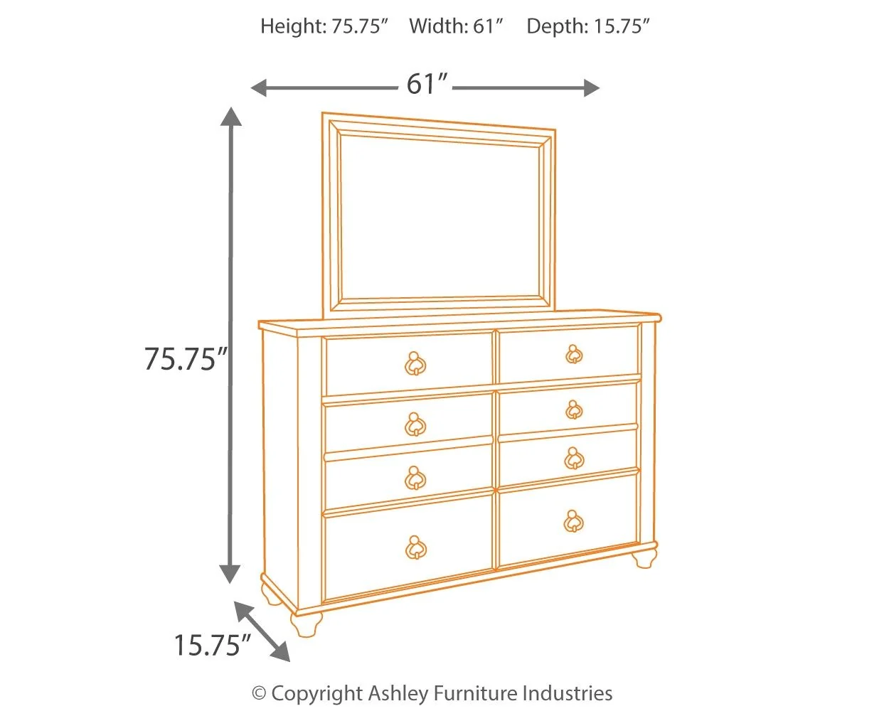 Willowton - Dresser - Image 8