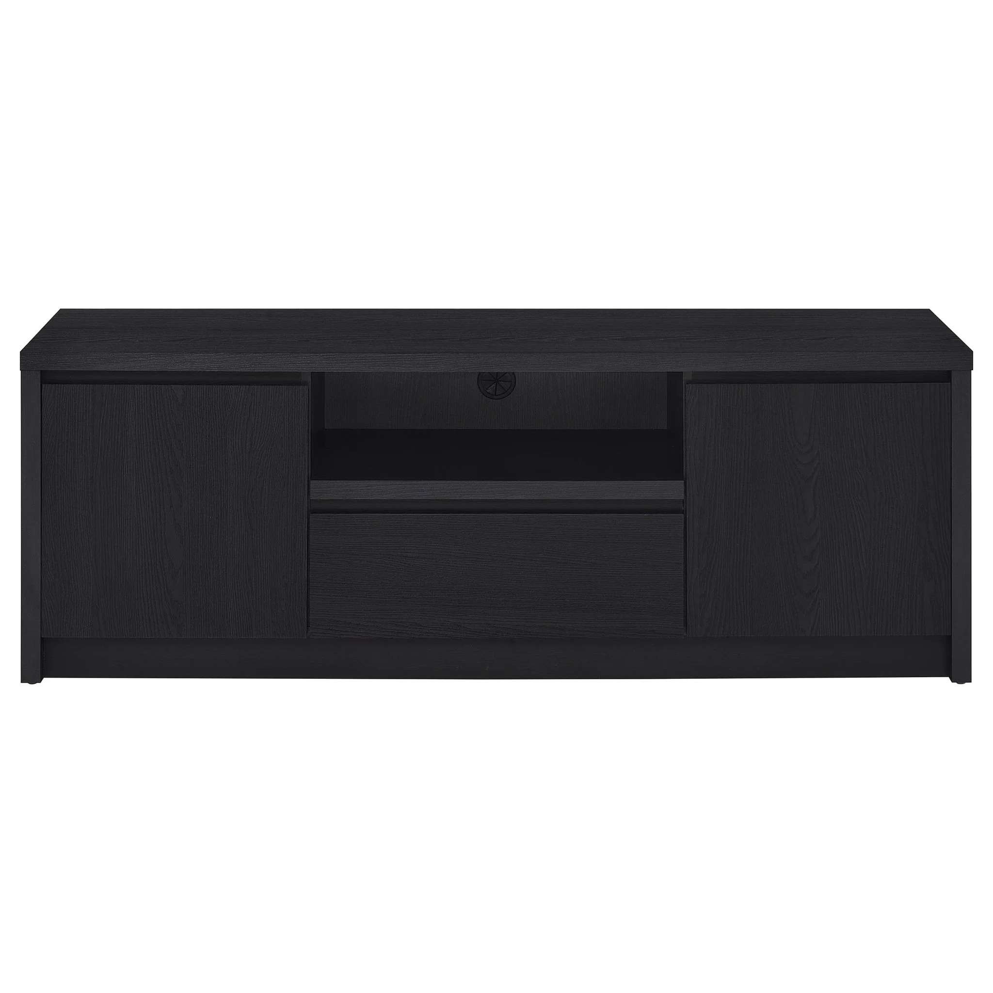 Winfield 60-inch 2-door TV Stand Media Console Black - Image 4