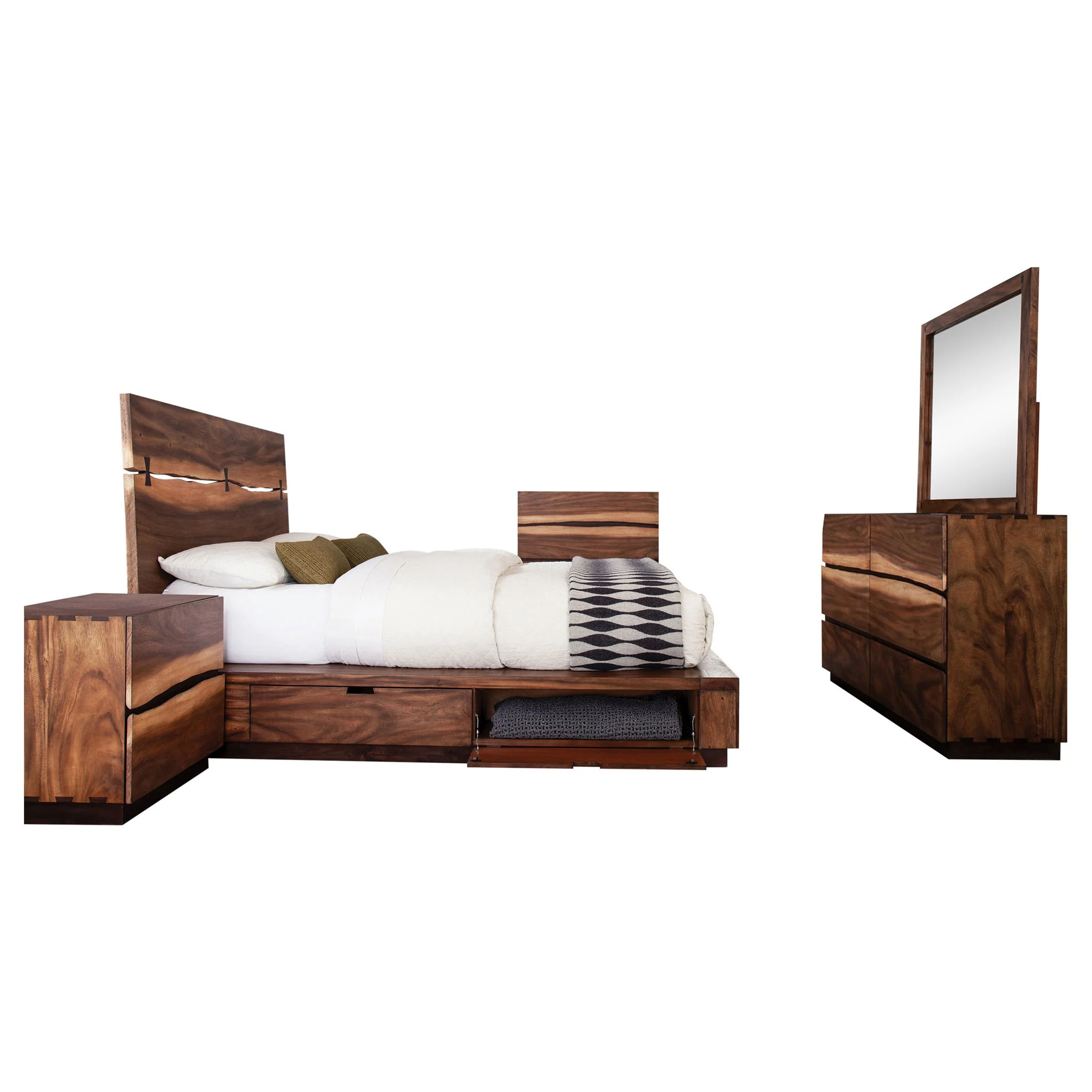 Winslow 5-piece Eastern King Bedroom Set Smokey Walnut - Image 4