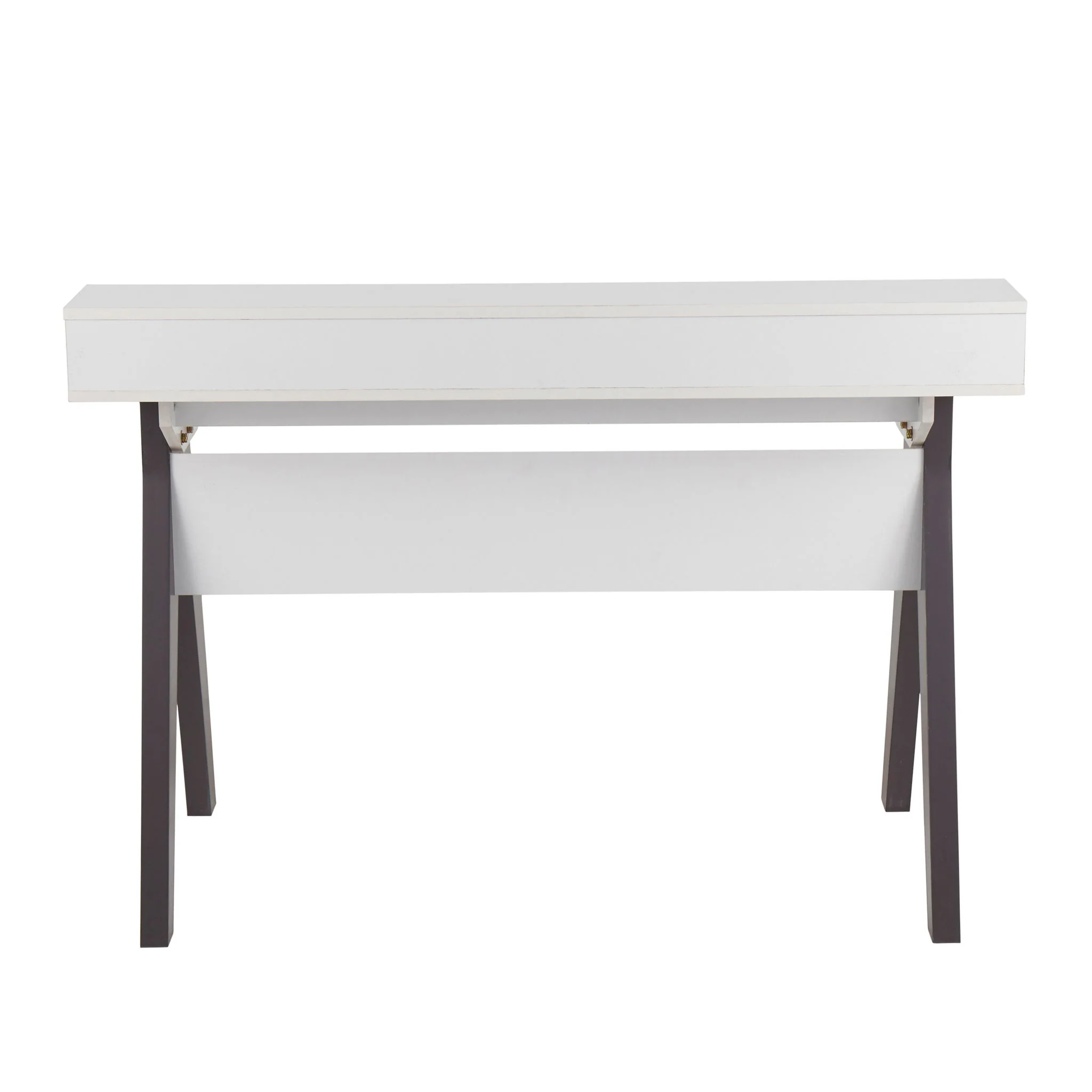 Wishbone - Contemporary Desk - Gray / White - Image 4