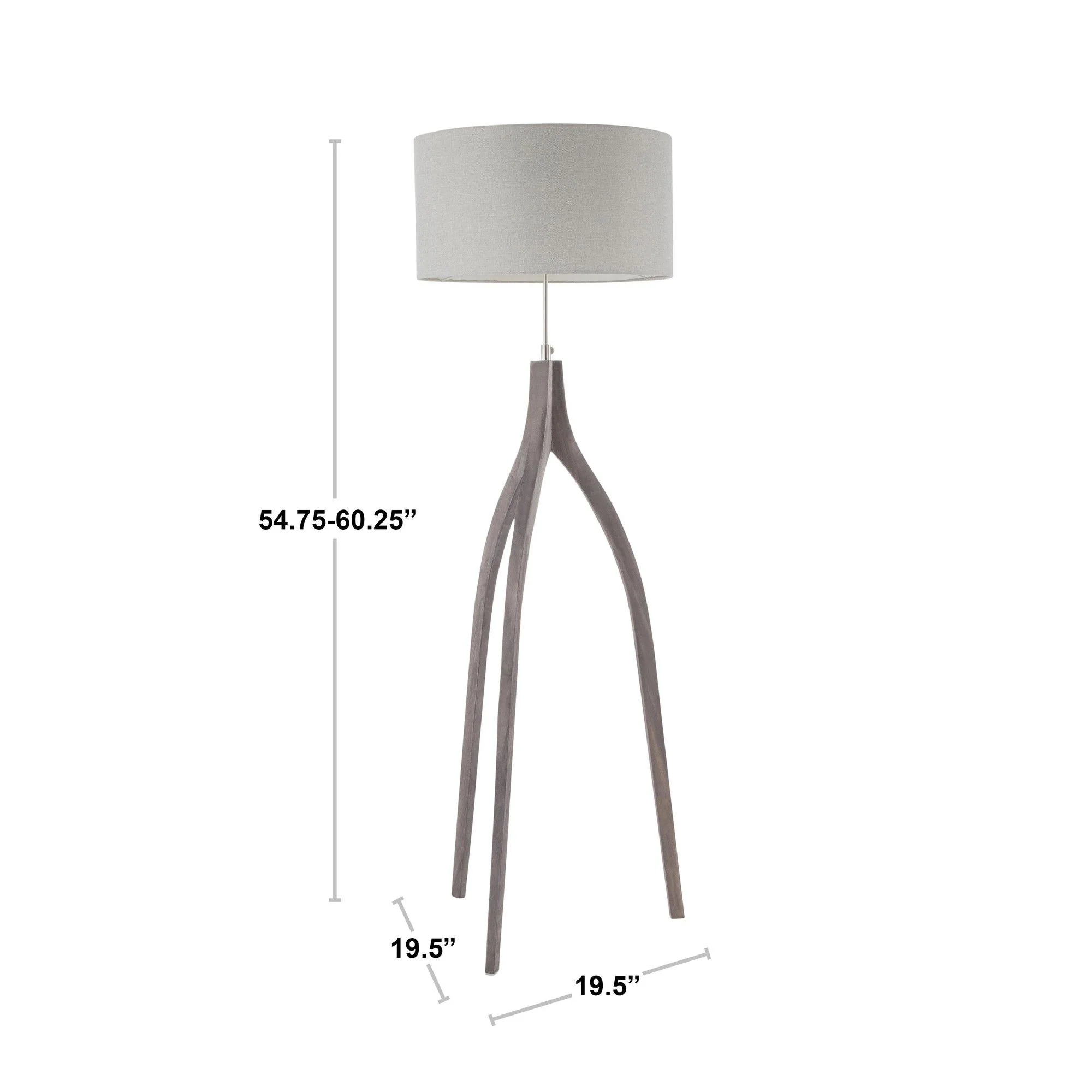 Wishbone - Contemporary Floor Lamp - Image 2