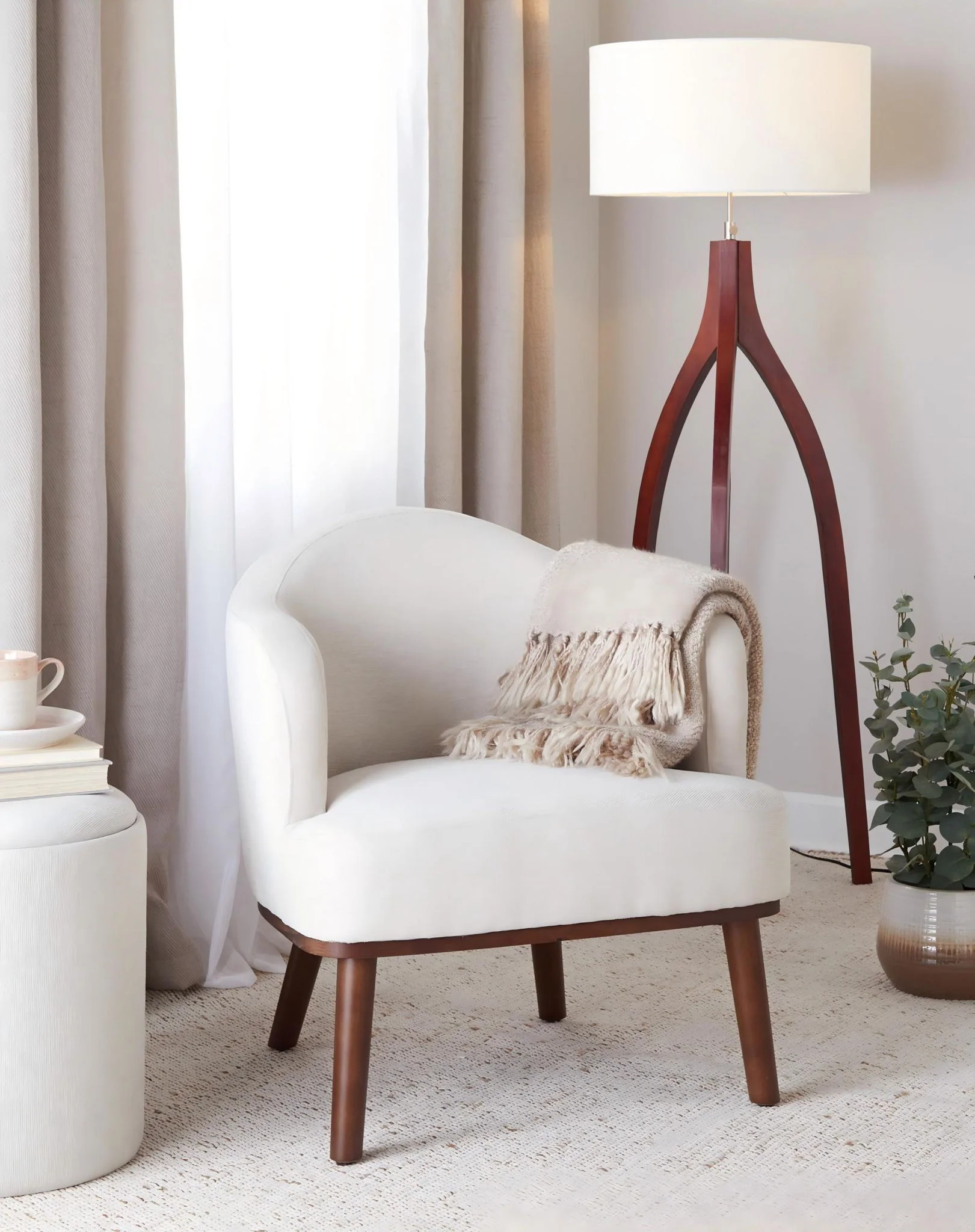 Wishbone - Contemporary Floor Lamp - Image 3