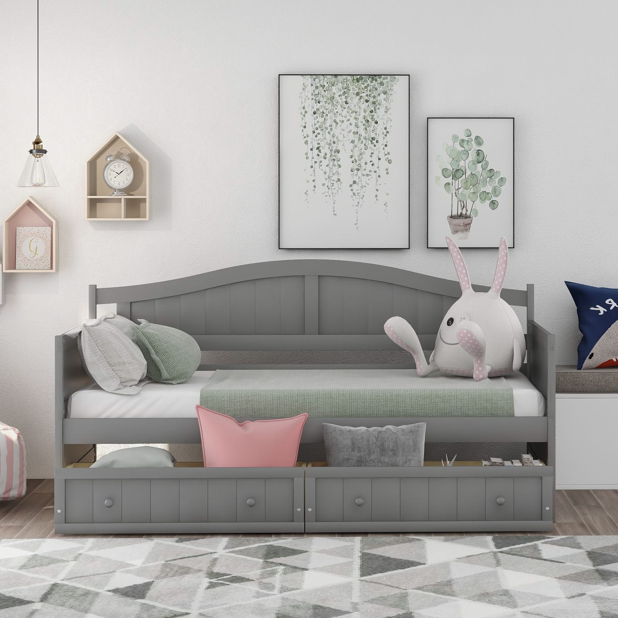Wooden Daybed, Sofa Bed, No Box Spring Needed - Image 4