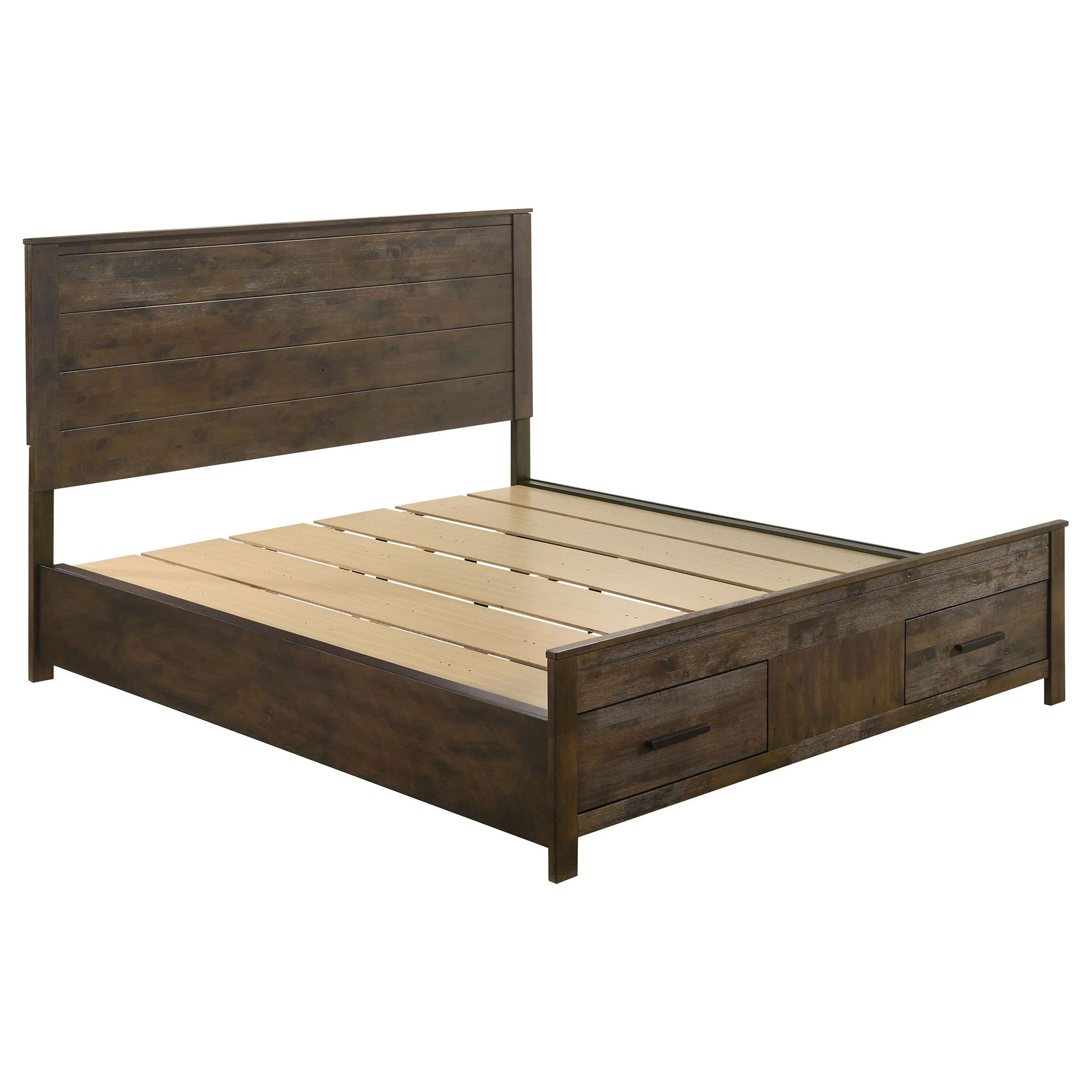 Woodmont 4-piece California King Bedroom Set Golden Brown - Image 4