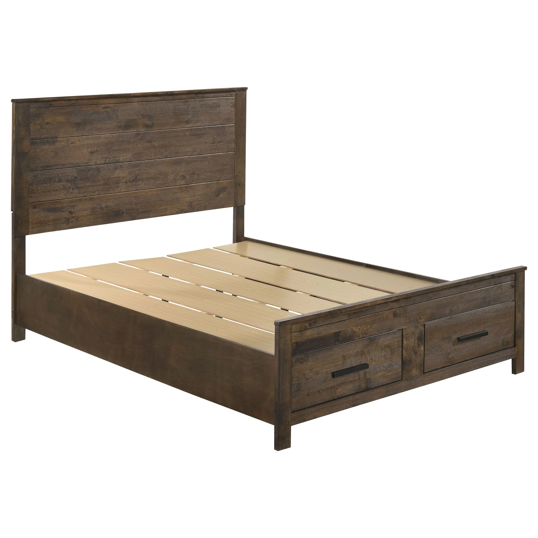 Woodmont 5-piece Queen Bedroom Set Rustic Golden Brown - Image 2