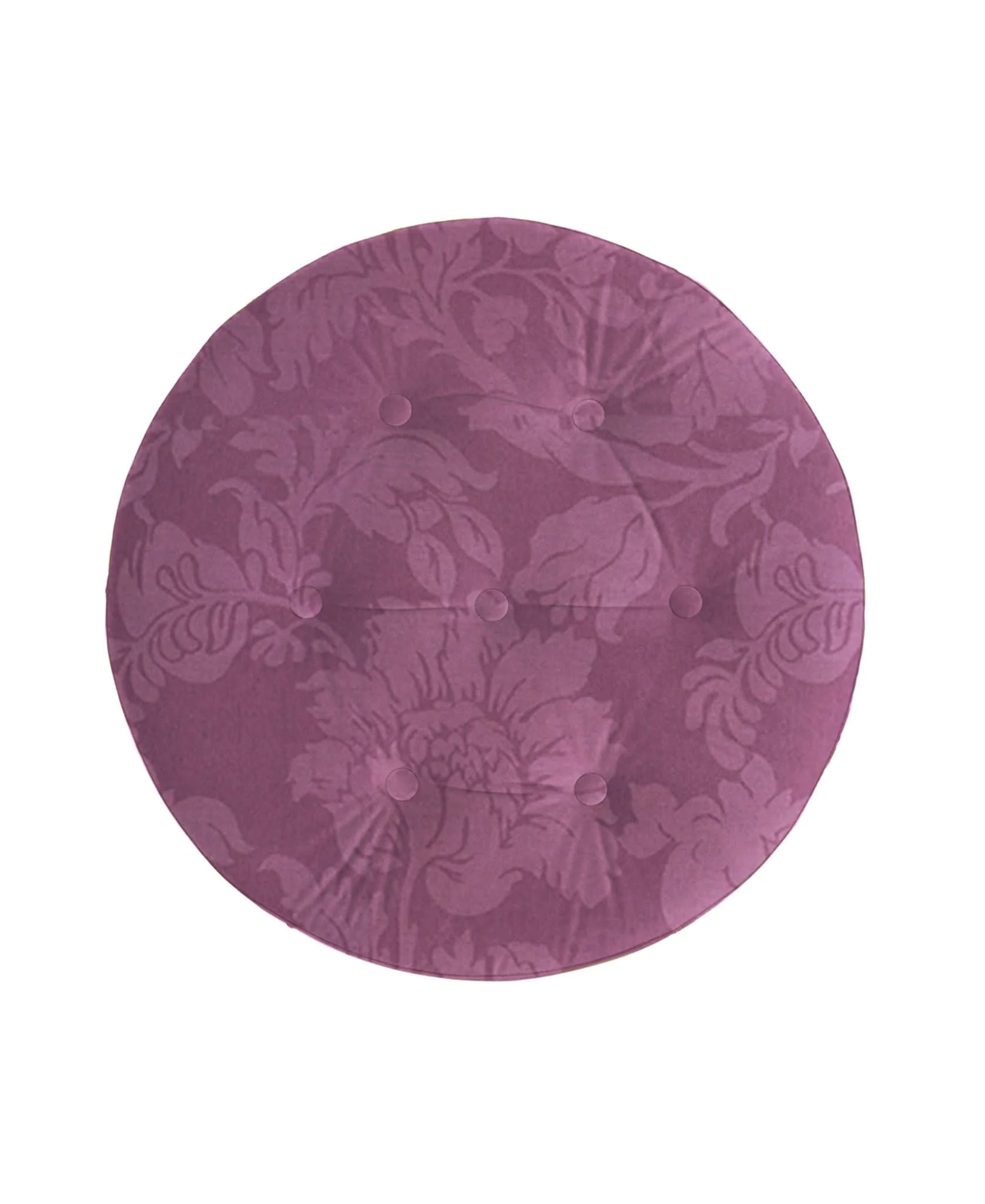 Yolanda - Luxurious Upholstery Round Upholstered Accent Ottoman - Image 3