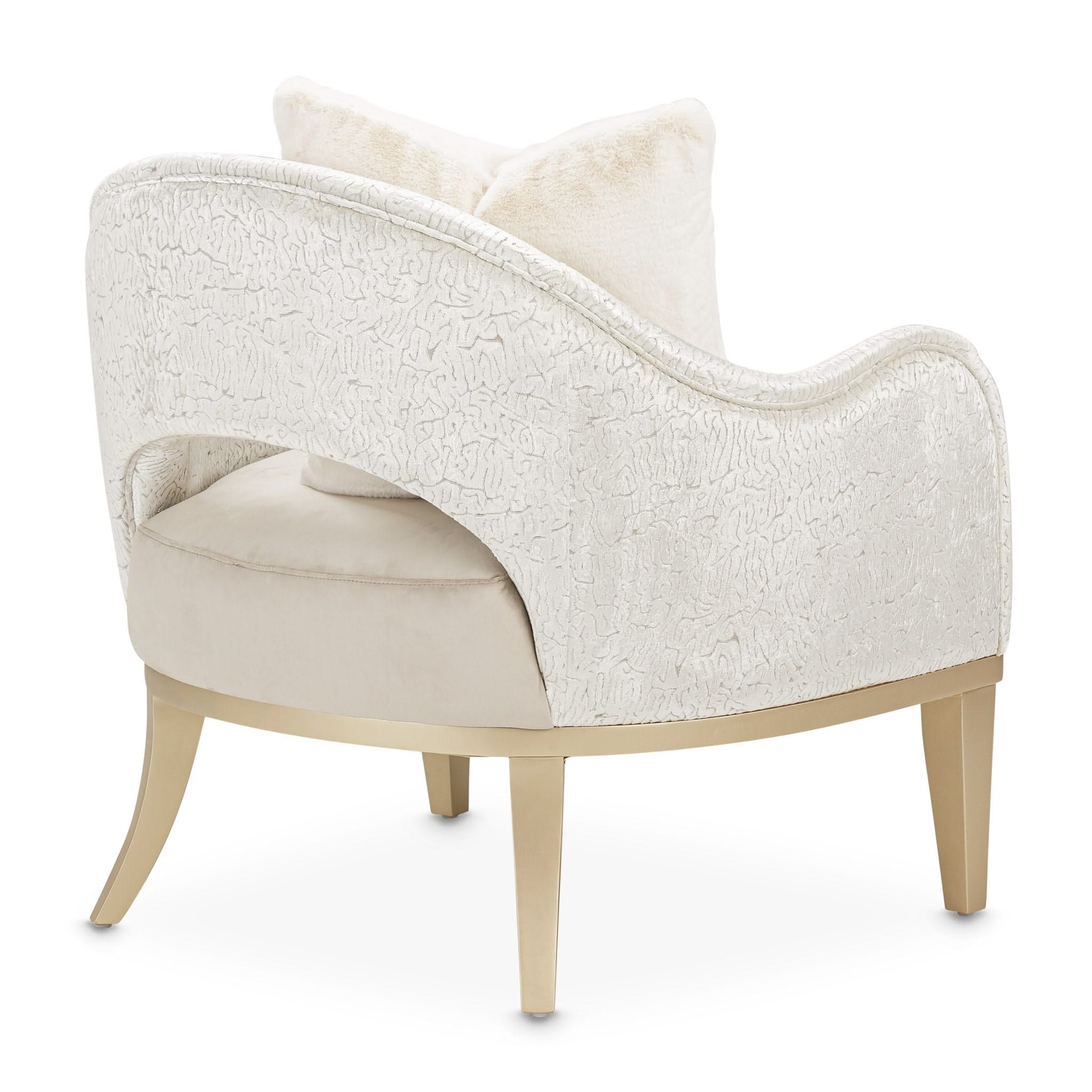 Yvette - Accent Chair - Porcini / Medium Champagne - Image 2