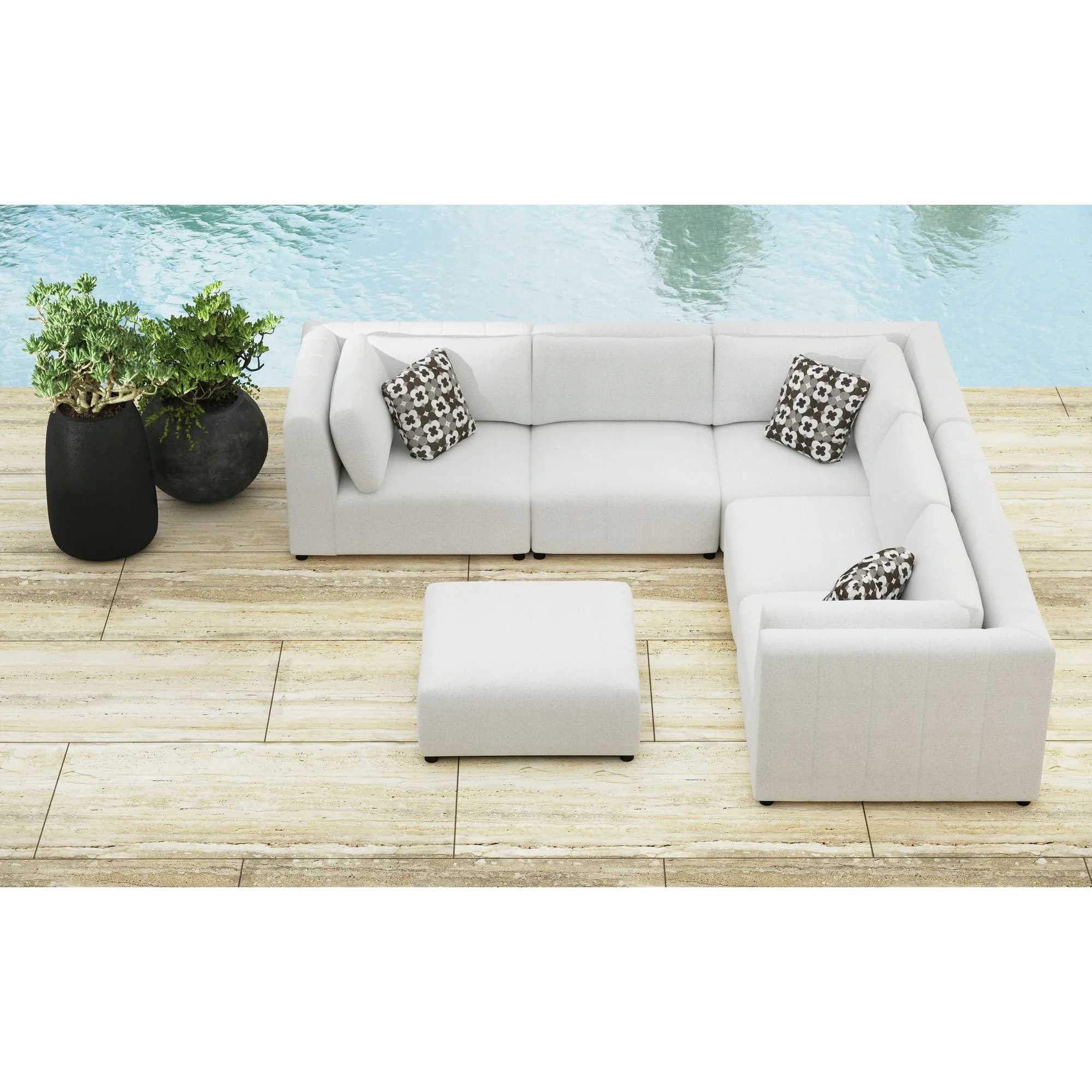 Zandara - Modular Ottoman - Beige - Image 2