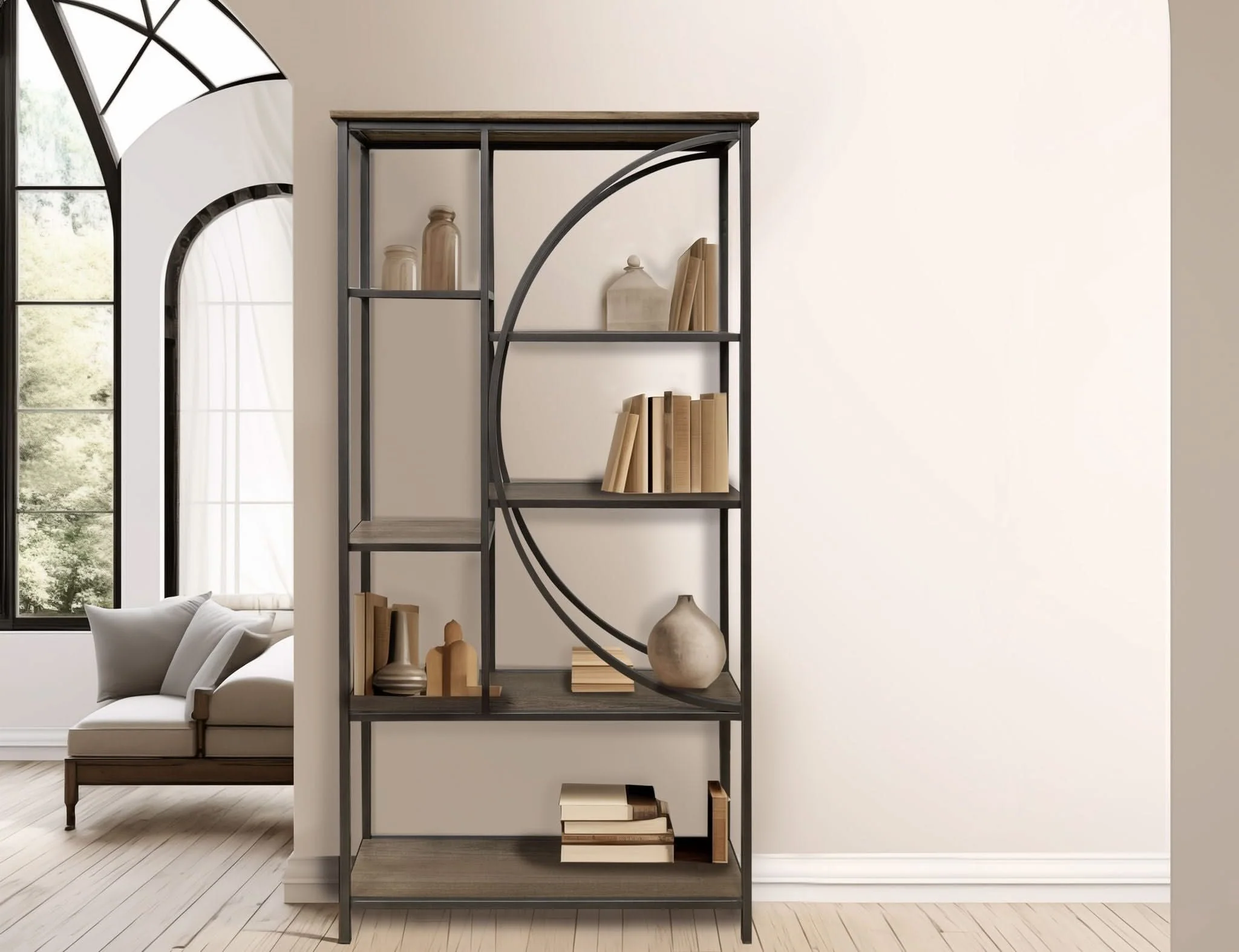 Zandria - Bookcase - Peanut - Image 4